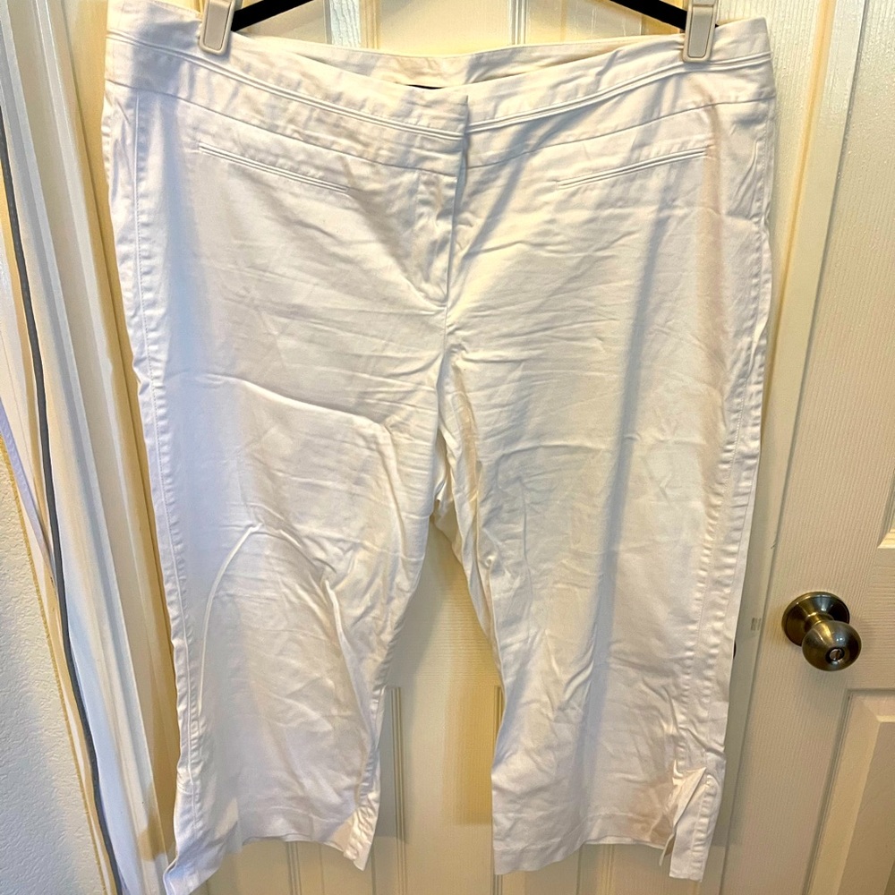 Lane Bryant White Dress Capris
